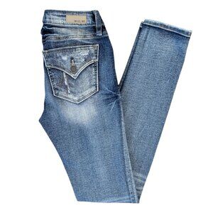 Miss Me NWOT Size 24 Standard Skinny Stretch Jeans  Distressed Style# E2146SR